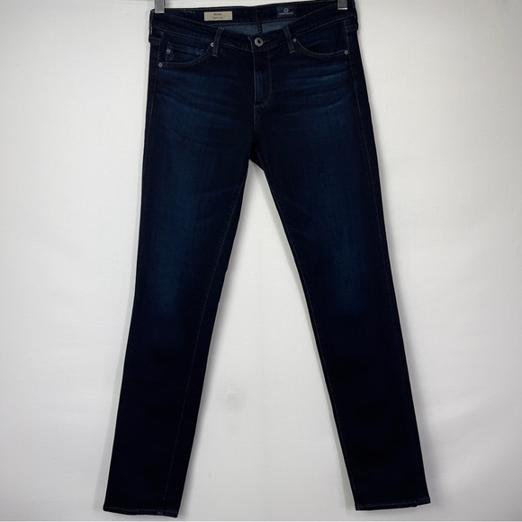 Ag Adriano Goldschmied The Stilt Cigarette Leg Jean in Dark Indigo Size 28 R - Picture 2 of 10